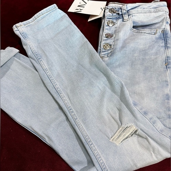 Zara Slim Fit Denim Jeans NWT - Picture 1 of 6